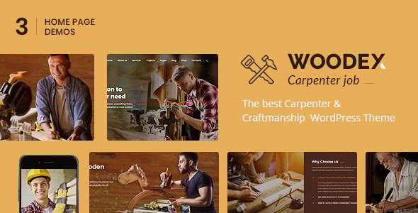 Woodex - Carpenter and Craftman Business WordPress Theme Logo