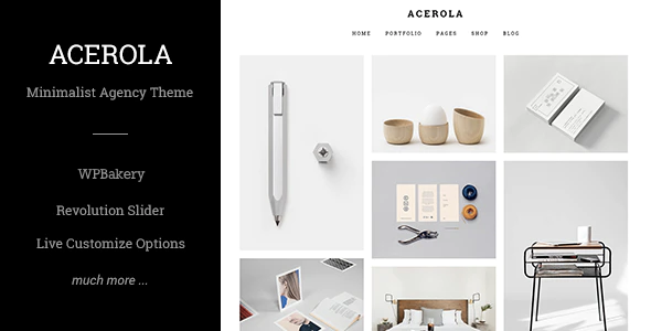 Acerola - Ultra Minimalist Agency Theme Logo